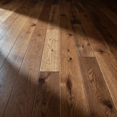 Hardwood Floor with Sunlight
