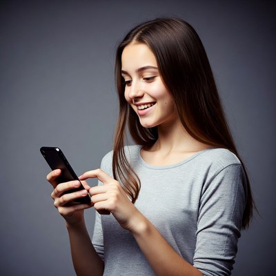 Young woman using smartphone