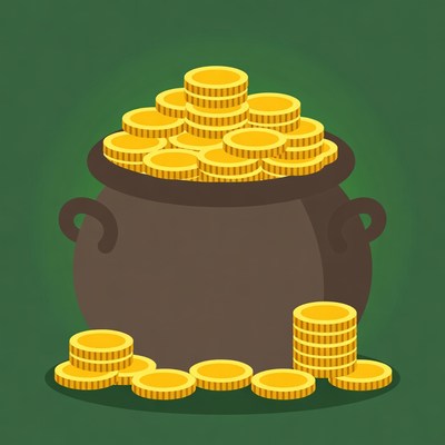 Pot of Gold Coins
