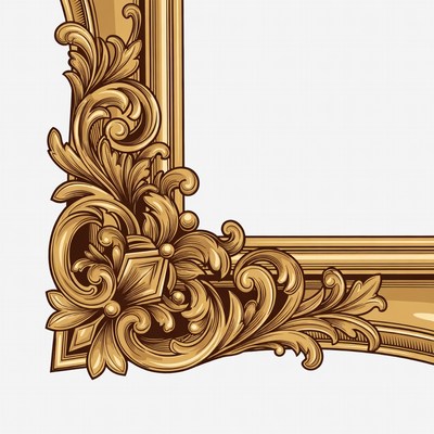 Ornate Golden Picture Frame