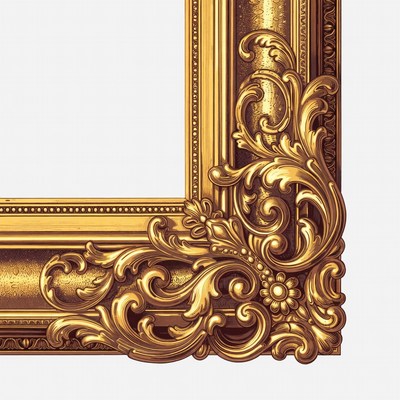 Ornate Golden Picture Frame