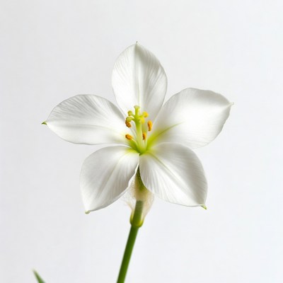 White flower with yellow stamens