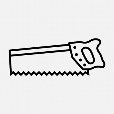 Hand Saw Clipart Illustration