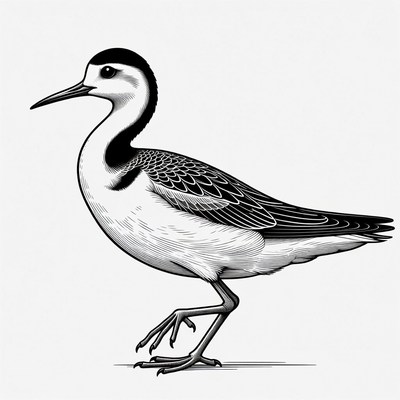Black-necked Stilt standing
