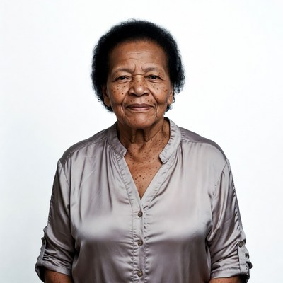 Elderly African-American woman smiling