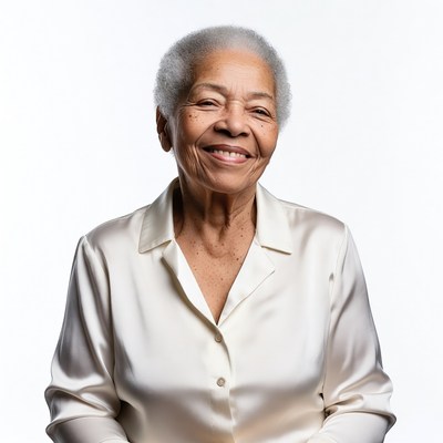 Smiling elderly African-American woman