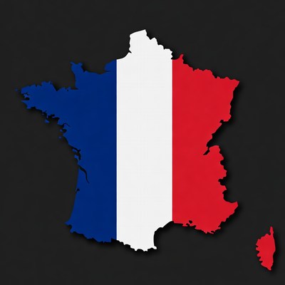French Flag Map