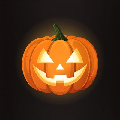 Jack-o'-lantern pumpkin illustration
