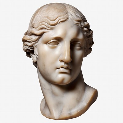 Marble Bust of Classical Woman