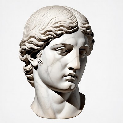 Ancient Marble Male Bust