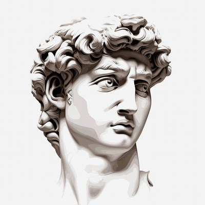 David Michelangelo Sculpture Bust