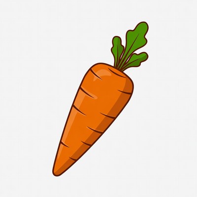 Cartoon carrot illustration