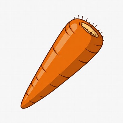Cartoon carrot illustration