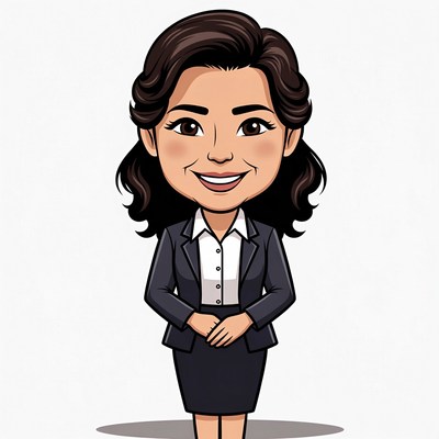 Smiling Asian woman in business suit