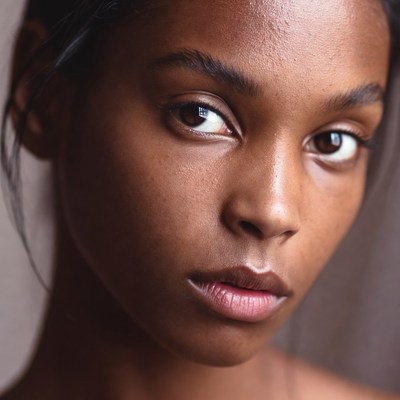 Close-up portrait of beautiful Black woman