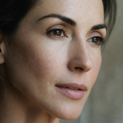 Close-up portrait of woman