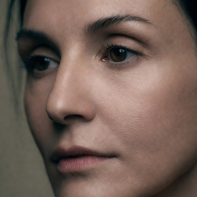 Close-up woman portrait