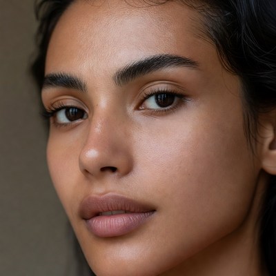 Beautiful woman close-up portrait