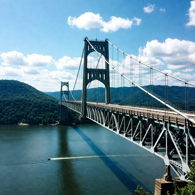 Newburgh-Beacon Bridge over Hudson River