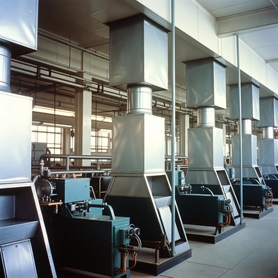 Industrial Factory Ventilation Ducts