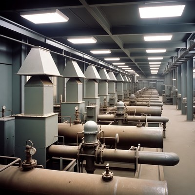 Industrial Factory Pipes and Valves