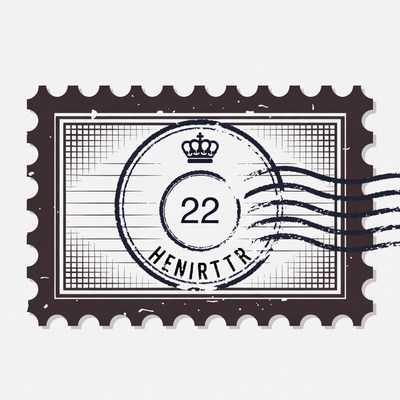 Vintage Crown Stamp 22