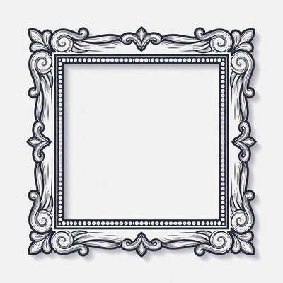 Ornate Vintage Picture Frame