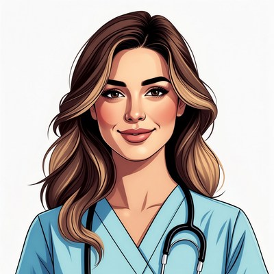 Smiling woman doctor with stethoscope