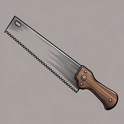 Hand Saw Illustration