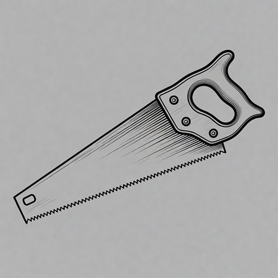 Hand Saw Illustration