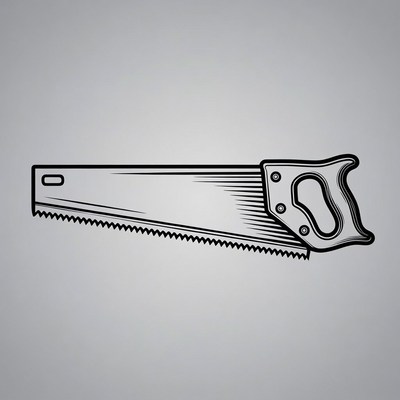 Hand Saw Illustration