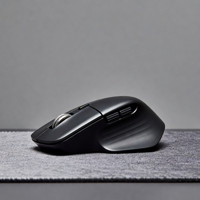 Black wireless gaming mouse