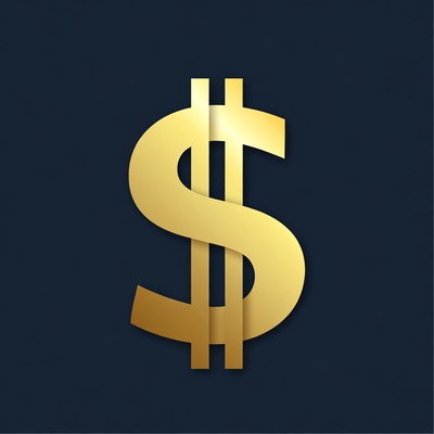 Golden Dollar Sign Icon