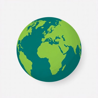 Green Earth Globe Illustration