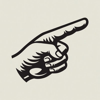 Pointing finger illustration