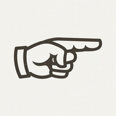 Pointing hand illustration