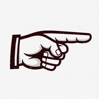 Pointing hand illustration