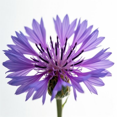 Purple Cornflower Flower Closeup