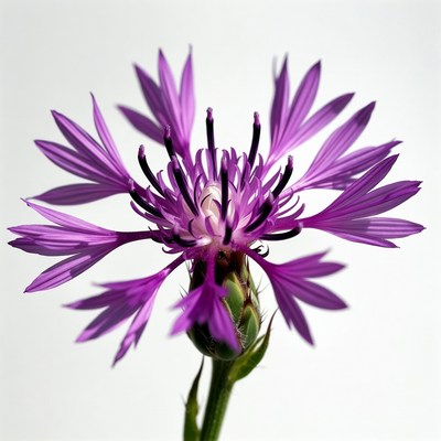 Purple Cornflower Bloom