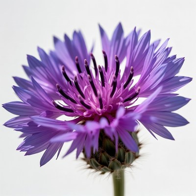 Purple Cornflower Flower Closeup