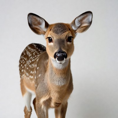 Baby fawn with white spots