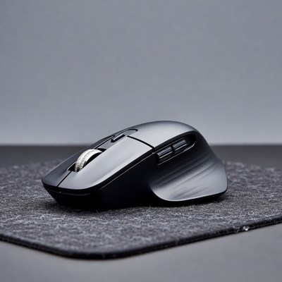 Black wireless gaming mouse