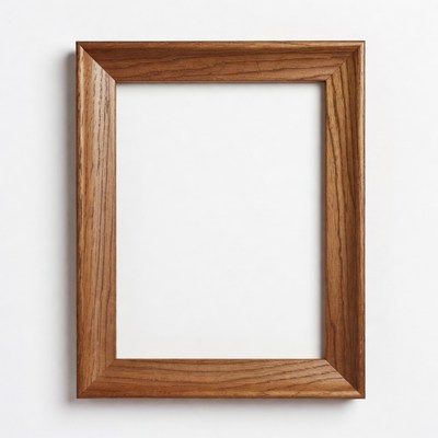 Empty Wooden Picture Frame