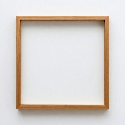 Wooden Frame with White Mat