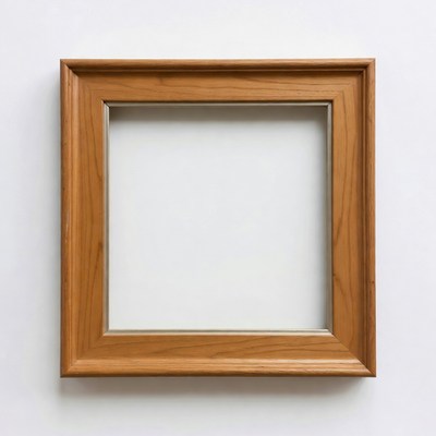 Empty Wooden Picture Frame