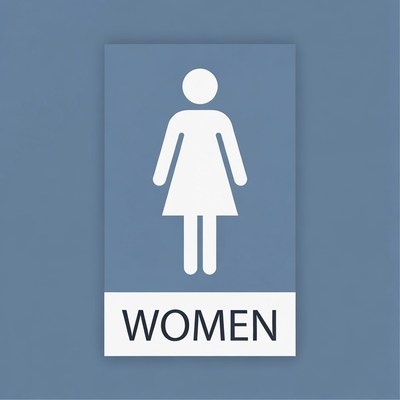 Women Restroom Sign