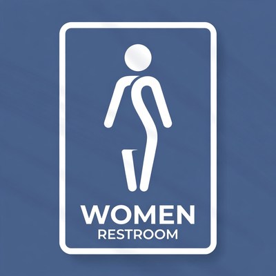 Women Restroom Sign