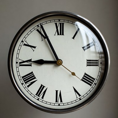 Vintage Roman numeral wall clock