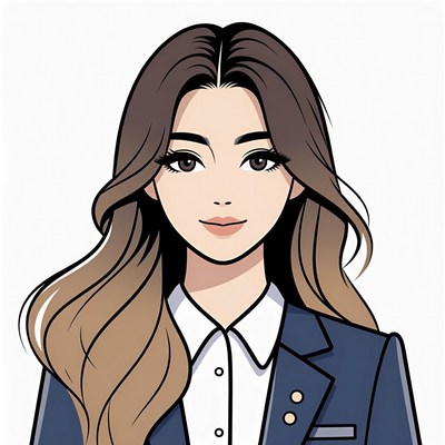 Asian woman in navy blazer