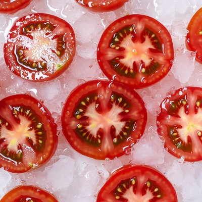 Cherry Tomatoes on Ice